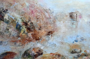 Detail from the series of oil studies on canvas "The Beach" 2020, by Dimitris Fousekis